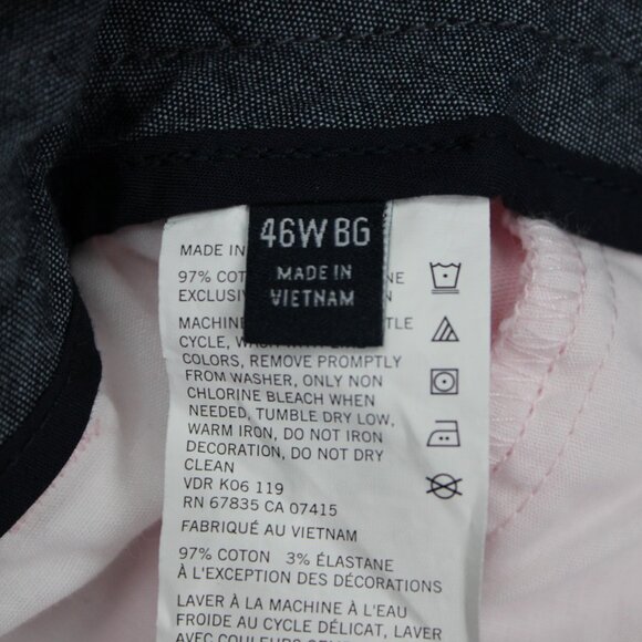 Nautica Deck Stretch Chino Shorts NWT Mens 46W Pink Cotton Stretch w/ 10" inseam - Picture 13 of 16